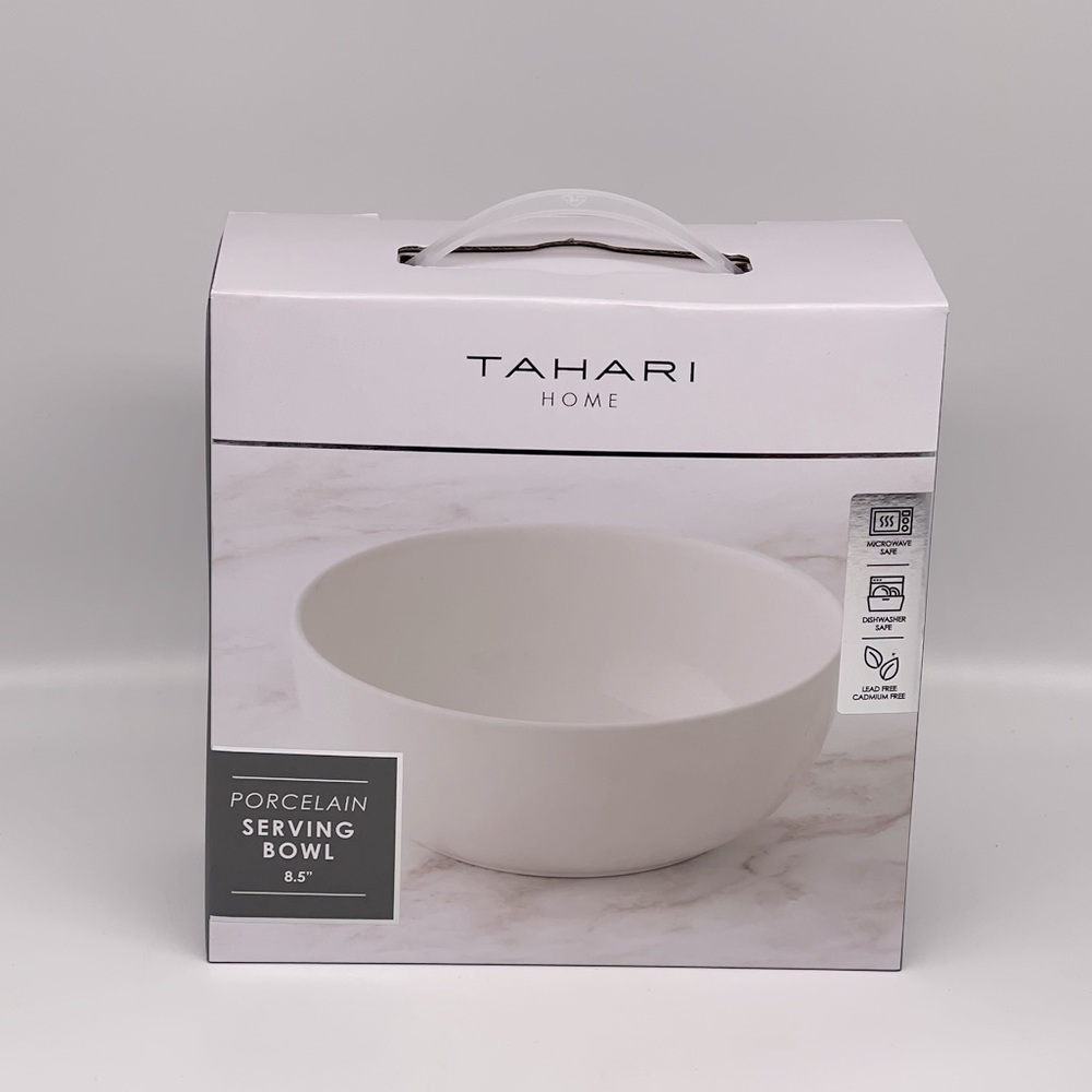 TAHARI HOME PORCELAIN SERVING BOWL